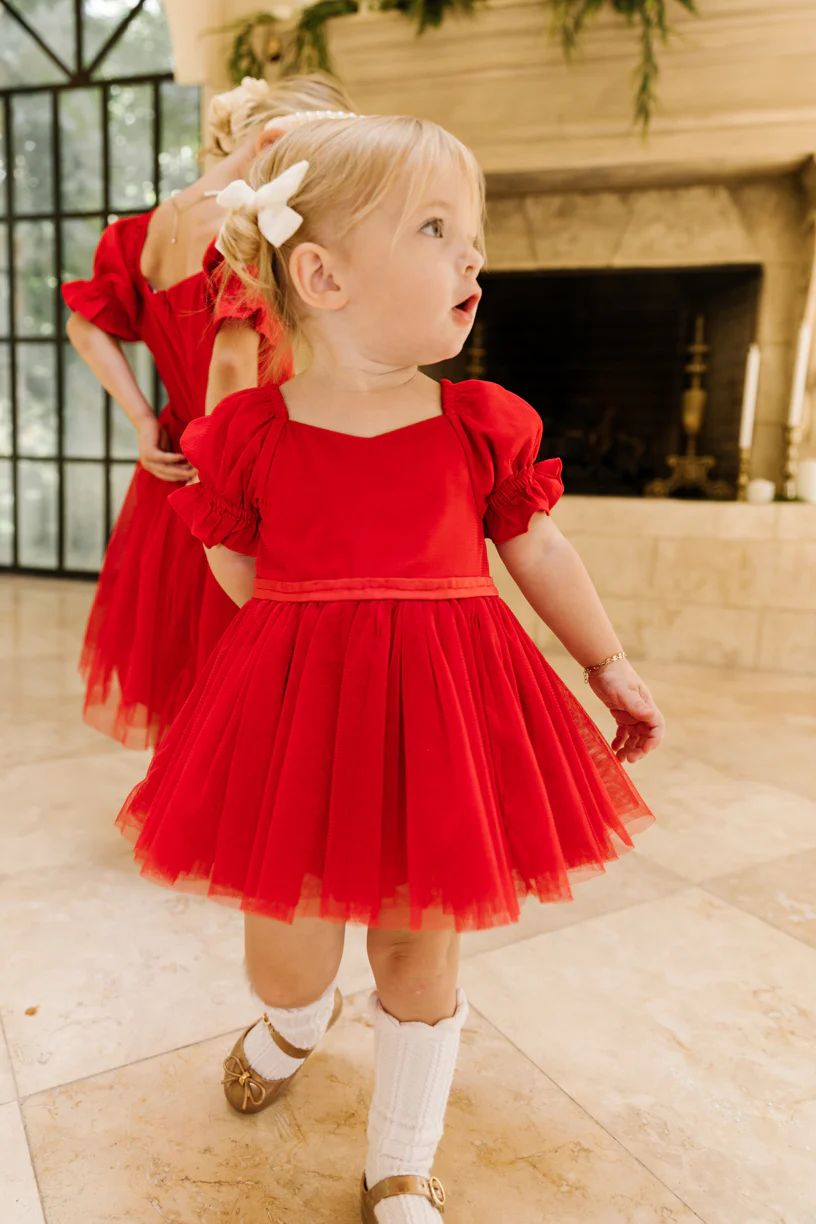 Baby Ballerina Dress Set in Red - FINAL SALE | Ivy City Co