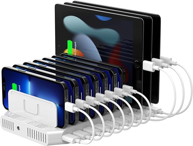 Unitek Multi Charging Station, 10-Port USB Charger for Multiple Device with SmartIC Tech and Adju... | Amazon (US)