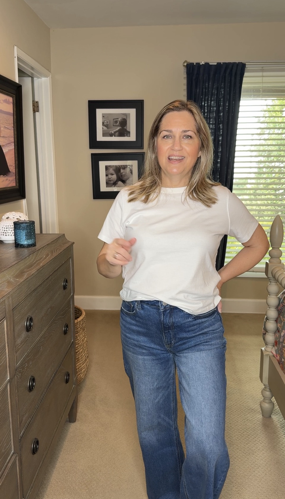 Pretty close to perfect $15 white Tshirt & $50 jeans! 

#LTKOver40 #LTKSeasonal #LTKootd