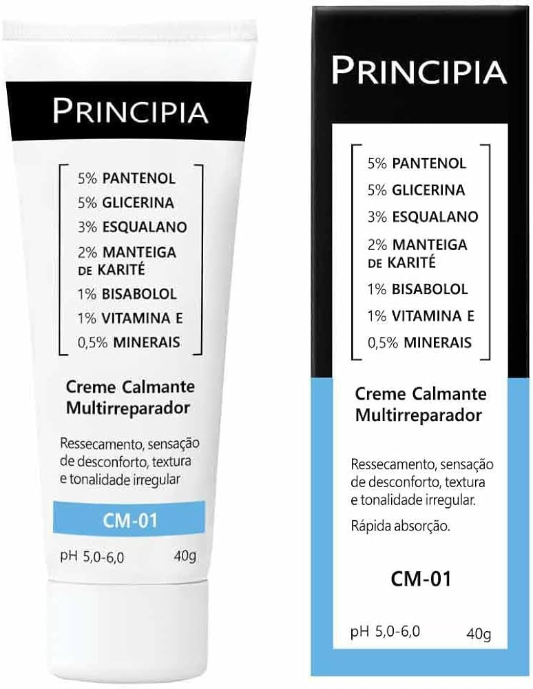 Creme Calmante Multirreparador 17,5% Mix de Ativos Principia CM-01 | Amazon (BR)