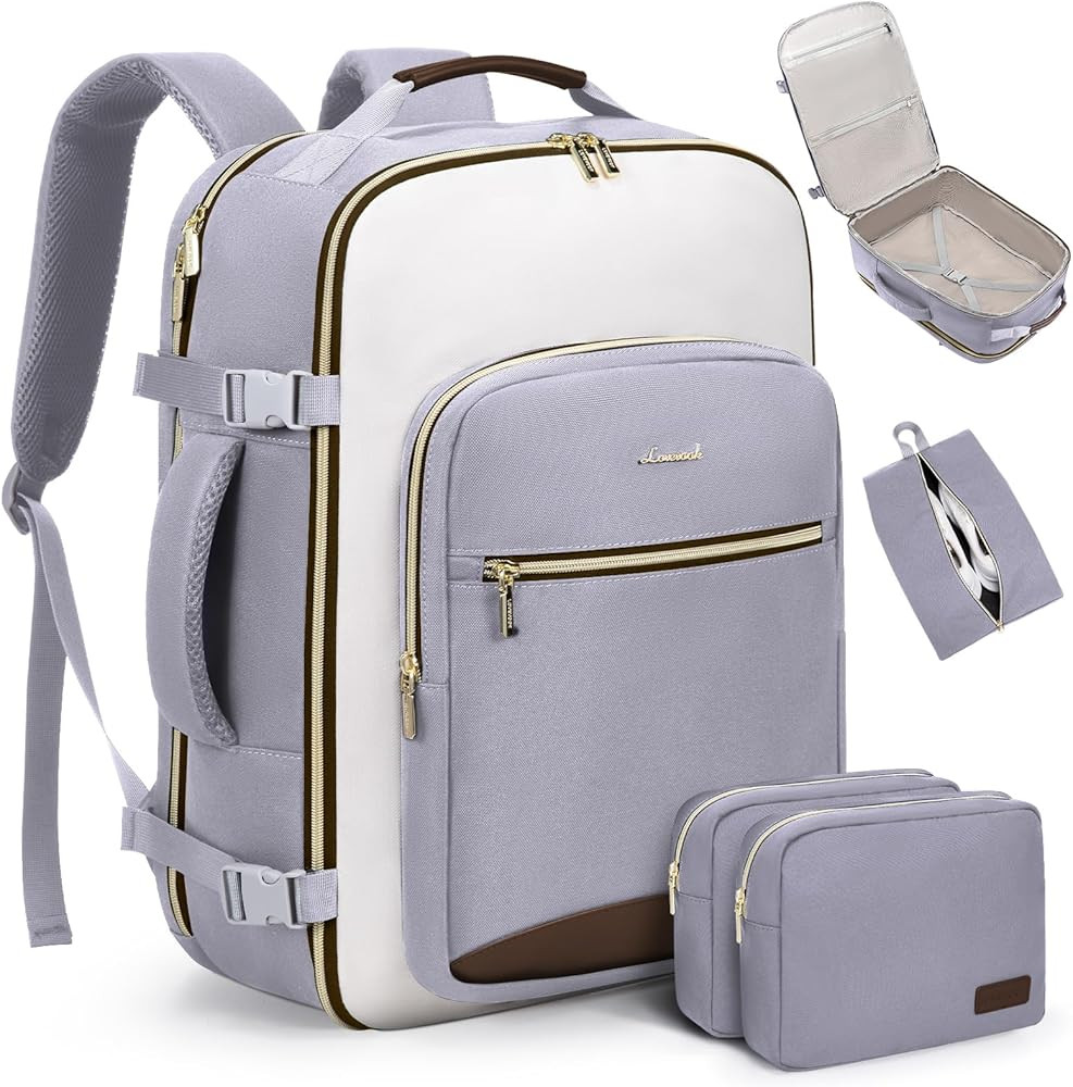 LOVEVOOK Large Travel Backpack for Women & Men, 40L Carry on Backpack for Airplanes, TSA Personal... | Amazon (US)