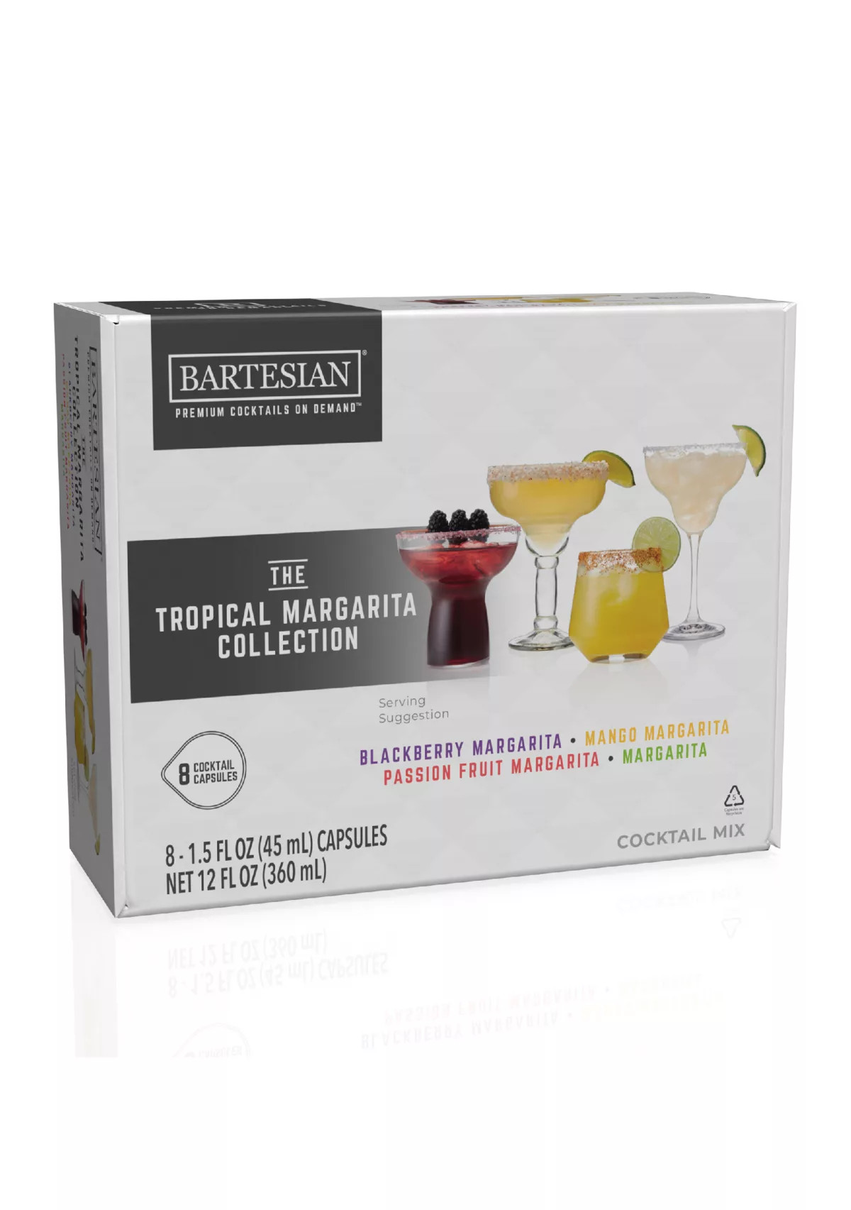 Margarita Lovers Collection Bartesian Cocktail Mixer Capsules 8 Piece Set | Belk