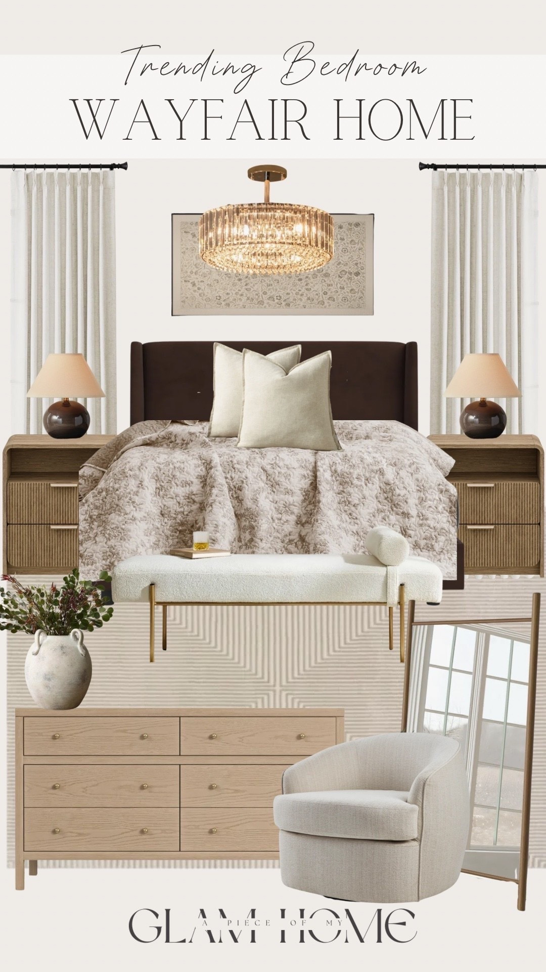 Wayfair bedroom, bedroom inspiration, bedroom decor, neutral bedroom, cozy bedroom, organic modern bedroom, modern farmhouse bedroom, Wayfair finds, Wayfair home decor, bedroom refresh, designer look for less, upholstered bed, nightstands, bedroom furniture, bedding essentials, layered bedding, throw pillows, bedroom styling, cozy home, neutral home decor, master bedroom, guest bedroom, home inspiration, affordable furniture, bedroom makeover, warm and inviting, timeless design, aesthetic bedroom, interior design, curated home, bedroom ideas, home decor finds, elevated living, soft neutral palette, bedroom must haves, Wayfair favorites

Comment SHOP below to receive a DM with the link to this post on my LTK ⬇ https://liketk.it/6f2C7
