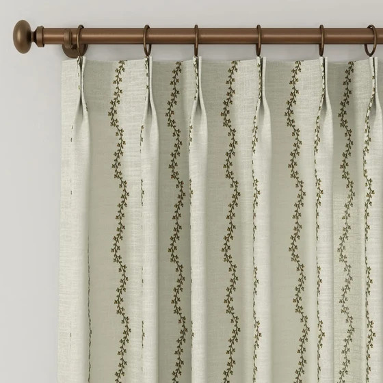 Brexton Cole x TWOPAGES Print Cotton Blend Cafe Curtains | TWOPAGES