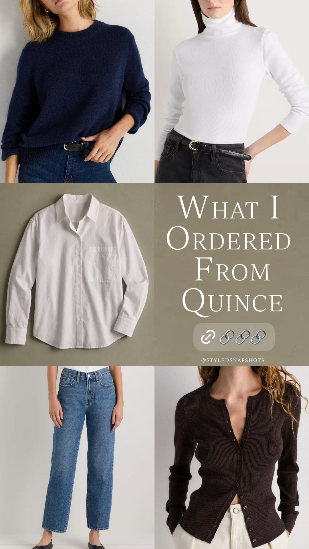 My recent Quince order 🍂