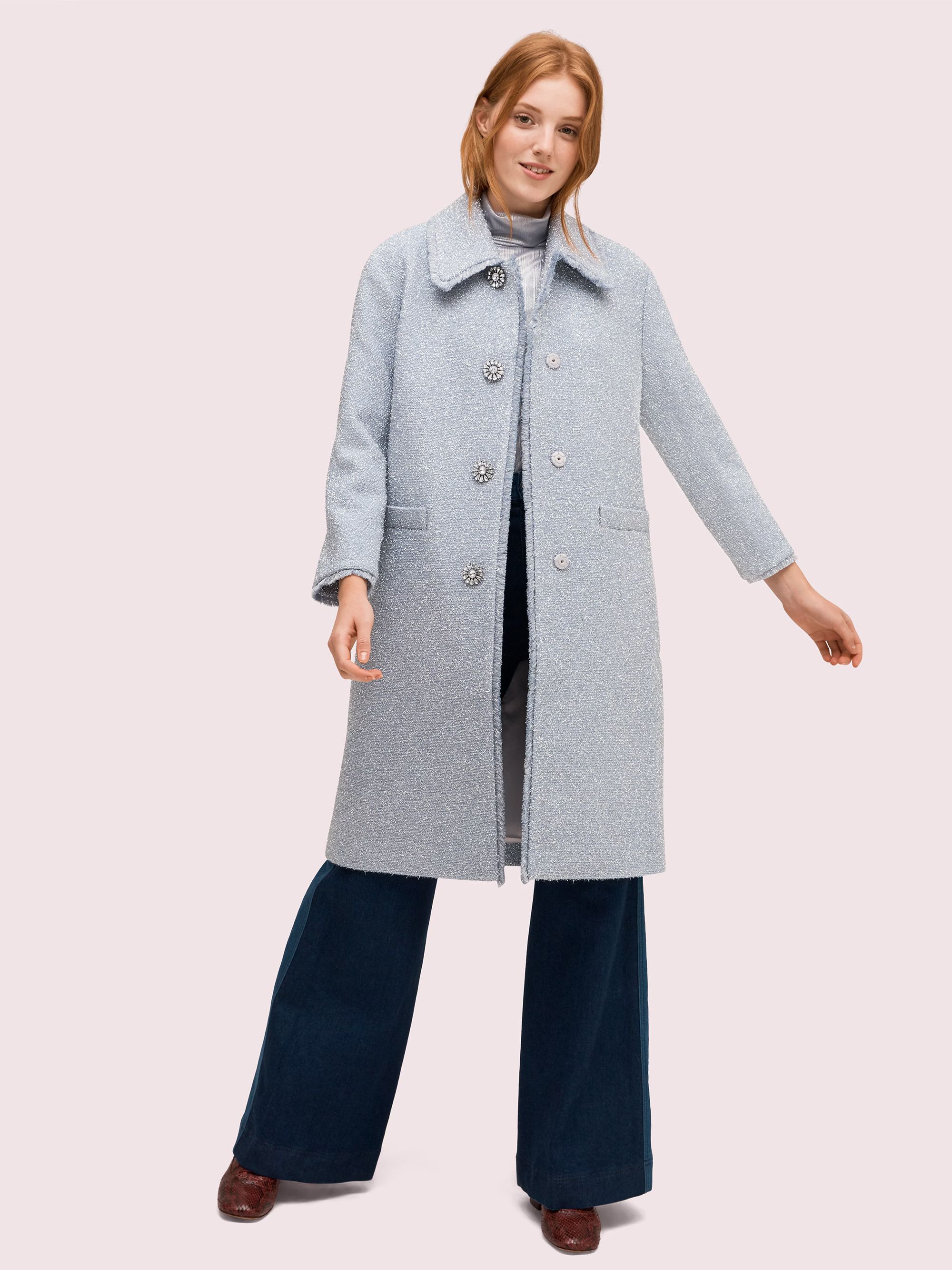 tinsel tweed coat | Kate Spade (US)