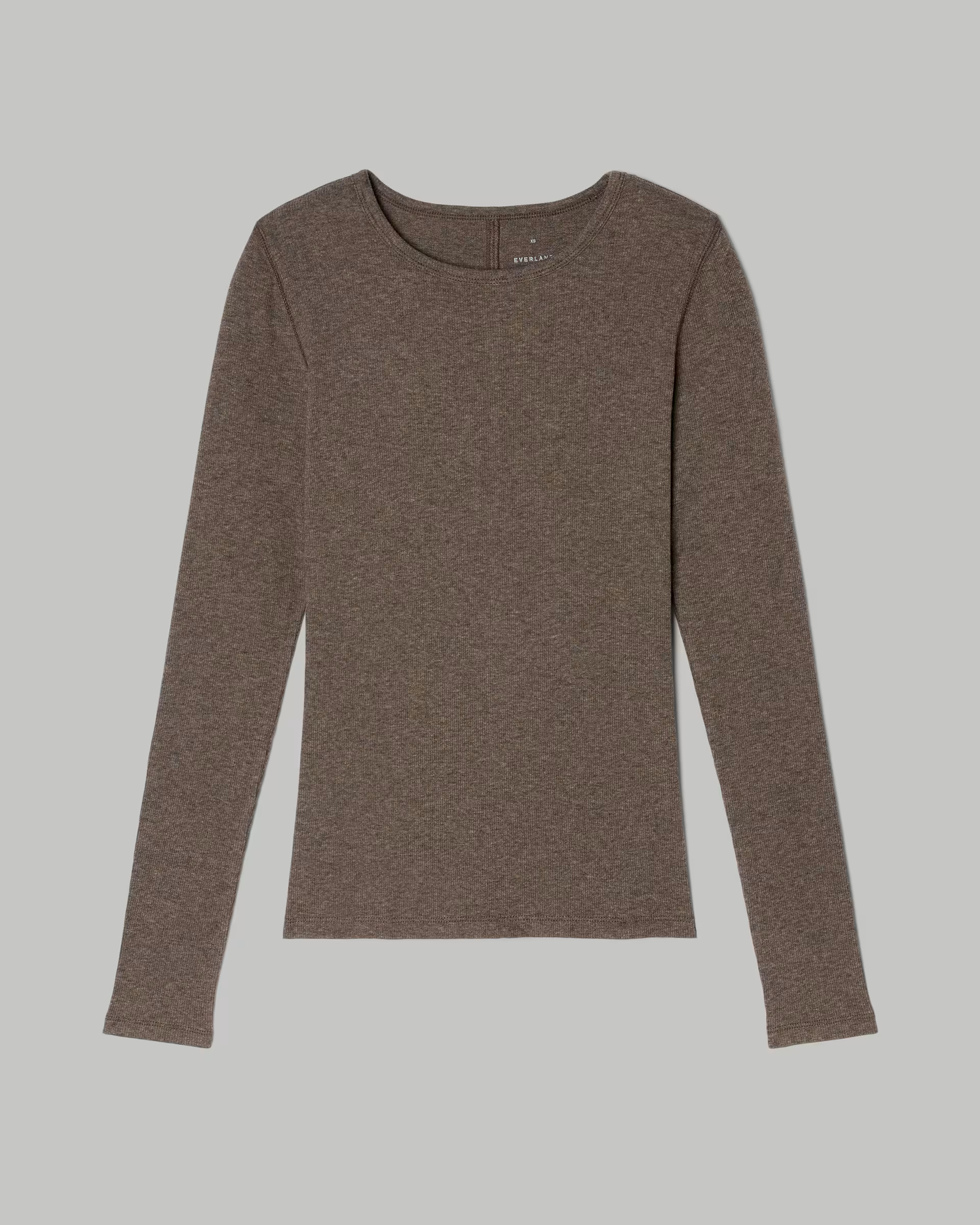 The Supima® Micro-Rib Long-Sleeve Crew | Everlane