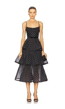 VESTIDO MIDI PLISADO ESCALONADO from Revolve.com | Revolve Clothing (Global)