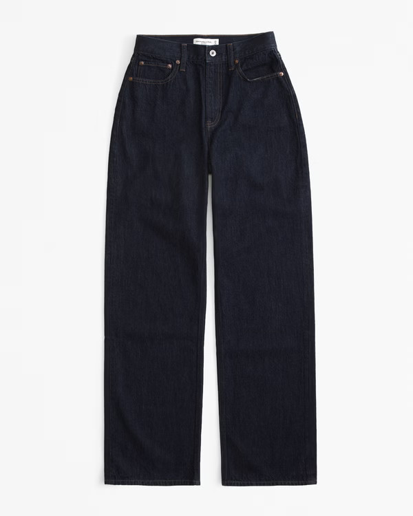 Women's Curve Love High Rise Loose Jean | Women's Bottoms | Abercrombie.com | Abercrombie & Fitch (US)