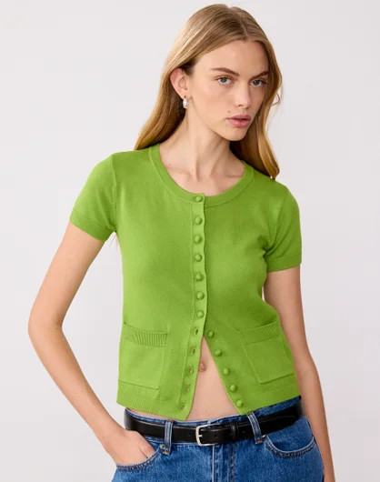 Button Up Short Sleeve Cardigan | Glassons (Australia)