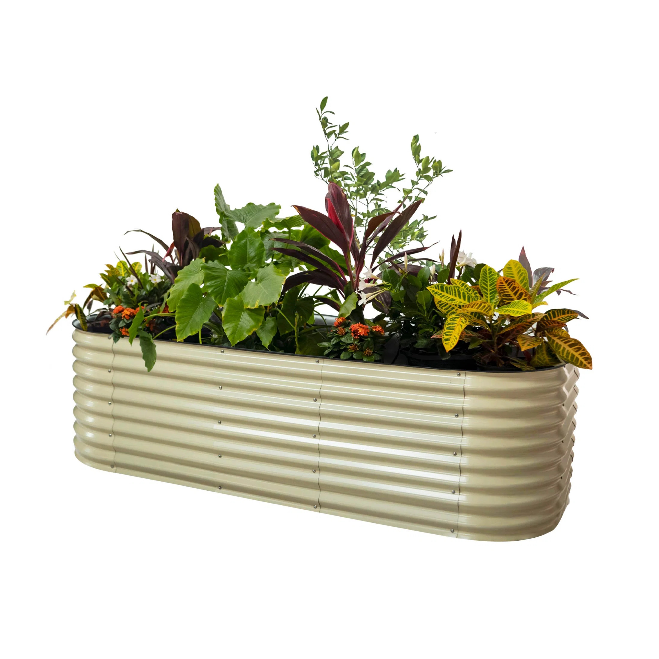 26" Tall 10 In 1 Modular Metal Outdoor Raised Garden Bed | Wayfair North America