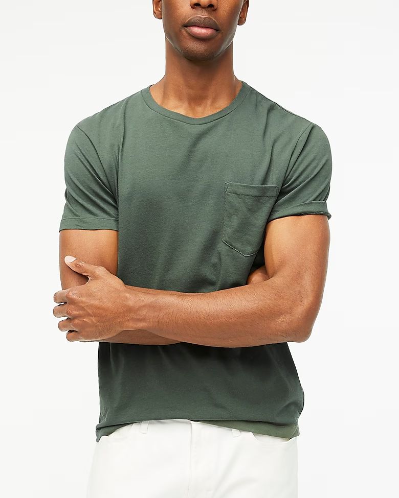 Cotton washed jersey pocket tee | J.Crew Factory