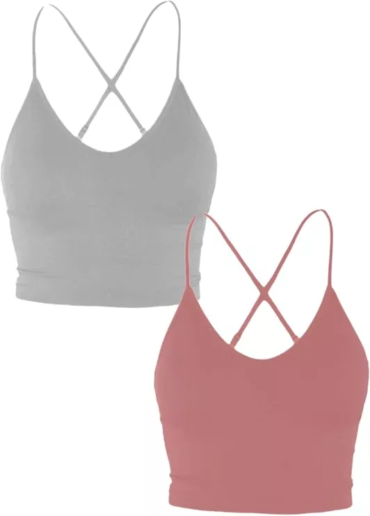 Buy Arlumi Longline Camisole Crop Womens Tank Tops Wireless