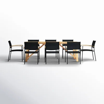 Tempo Rectangular 8 - Person Aluminum Dining Set | Wayfair North America