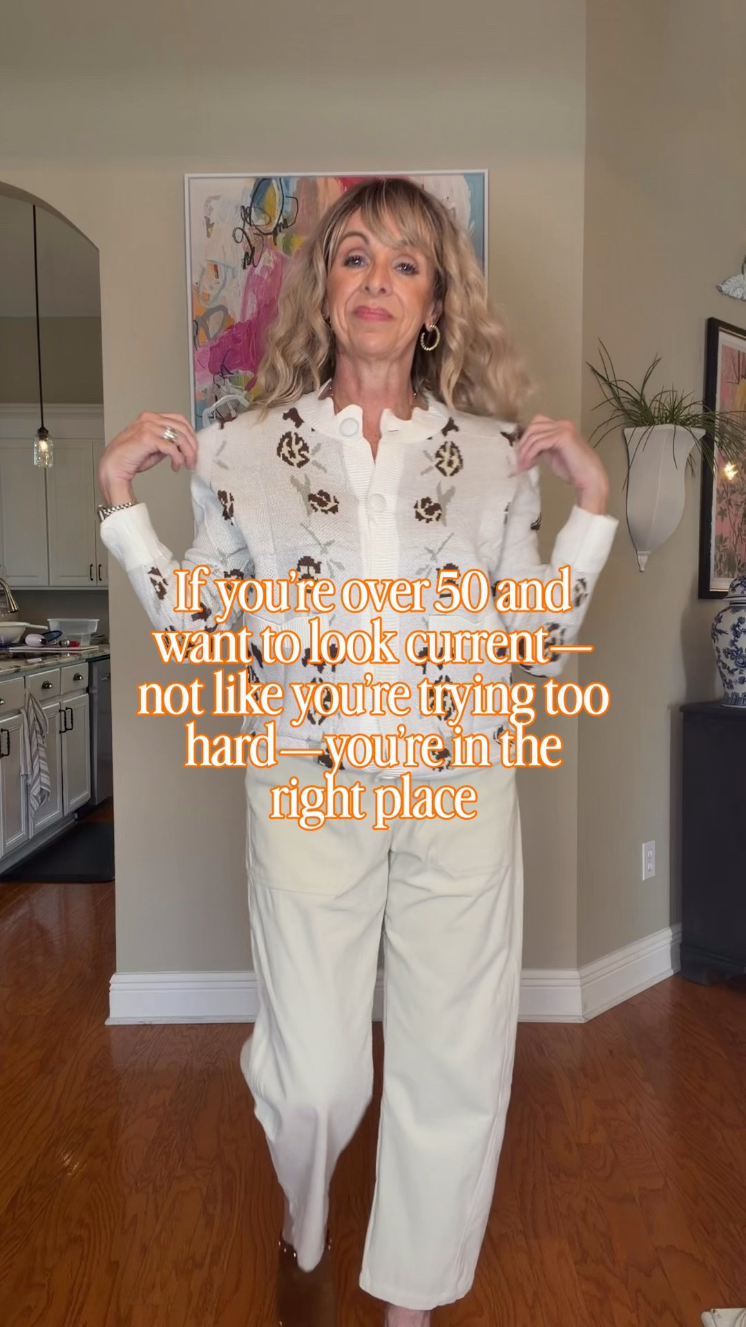 Fall trends over 50? Yes please. 🤎🍂

I’m all about adding trends to my wardrobe in a way that still feels like me—and this outfit checks all the boxes.

The floral cardigan adds a little personality, while these corduroy barrel pants bring in that modern shape I’m loving right now. And can we talk about the chocolate brown? 🤎

Trendy doesn’t have to mean trying too hard. Sometimes it’s just one or two updated pieces that make your whole wardrobe feel fresh again.

Would you wear the barrel pants or are you still on the fence about them?

Follow @thisblondesshoppingbag for wearable fashion, styling ideas and a little encouragement to have more fun getting dressed after 50. ✨
Fall fashion
Fall outfit ideas

#LTKOver40