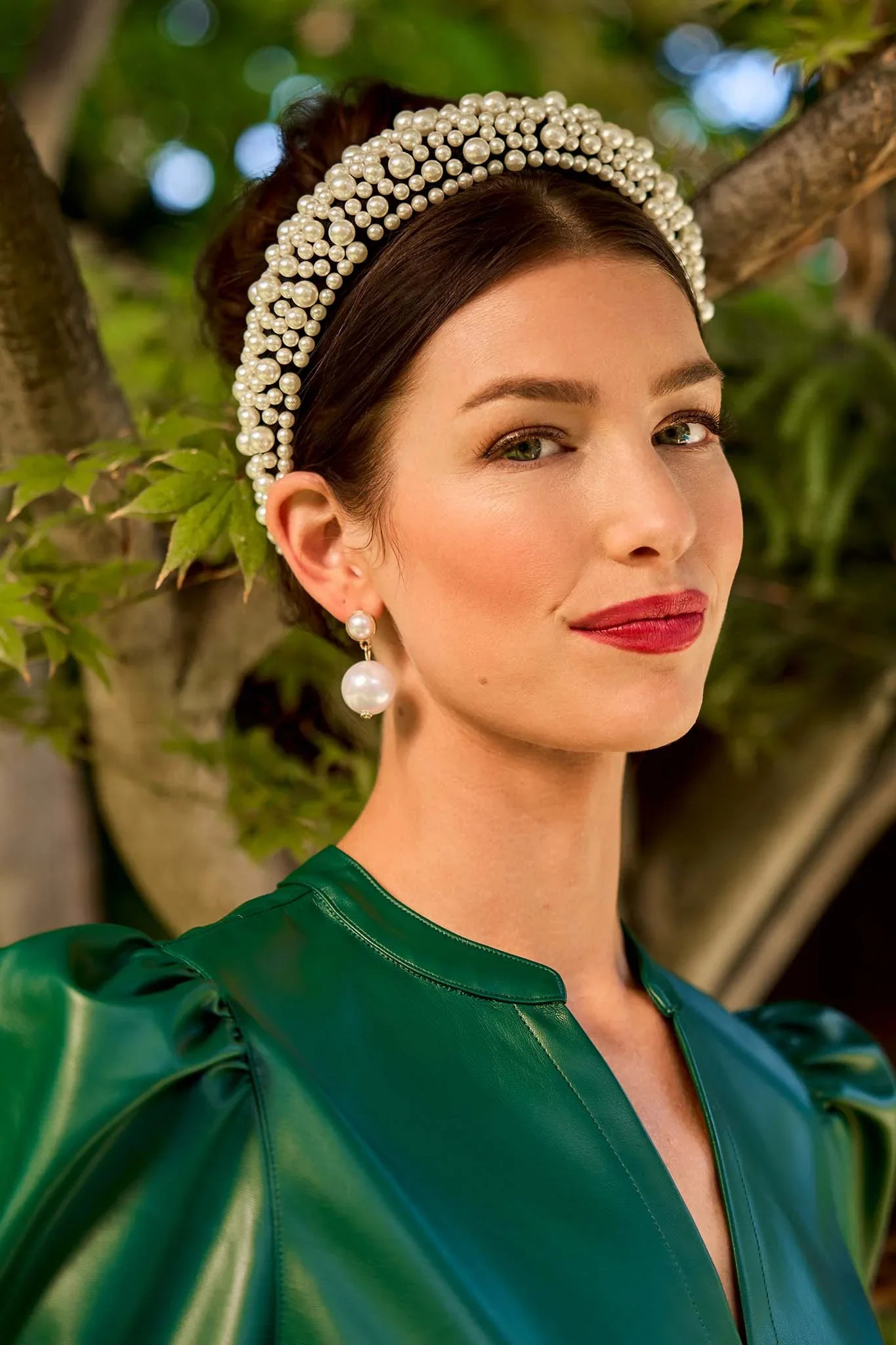 Marian Black Pearl Headband | Avara