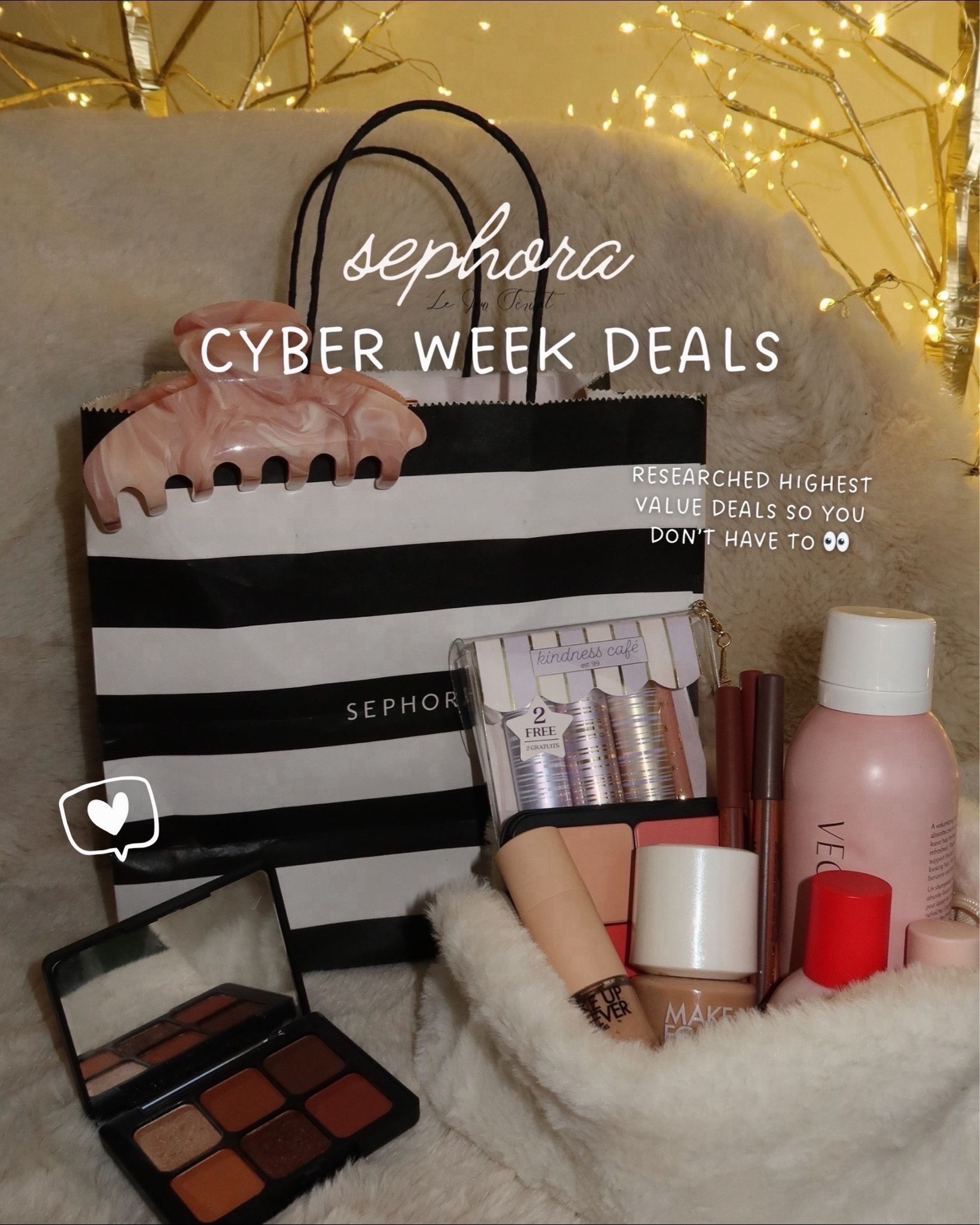 Sephora’s Cyber Week 🚨 because is completely different this year. This is the full breakdown & daily schedule, what’s actually worth it, and the sets that save the most money 

✨ this year, it’s not sitewide… it’s 24-hour brand drops, and the best savings only last one day. I broke everything down slide-by-slide so you can shop the smartest way possible and not miss the high-value deals.

✨ this week includes up to 50% off complexion + fragrance, 40% off tools, 30% off Olaplex, 4X fragrance points, and more

 
#cyberweek #beauty #makeupdeals #sephoracyberweek #sephora #beautyonabudget 

#LTKCyberWeek #LTKGiftGuide #LTKBeauty