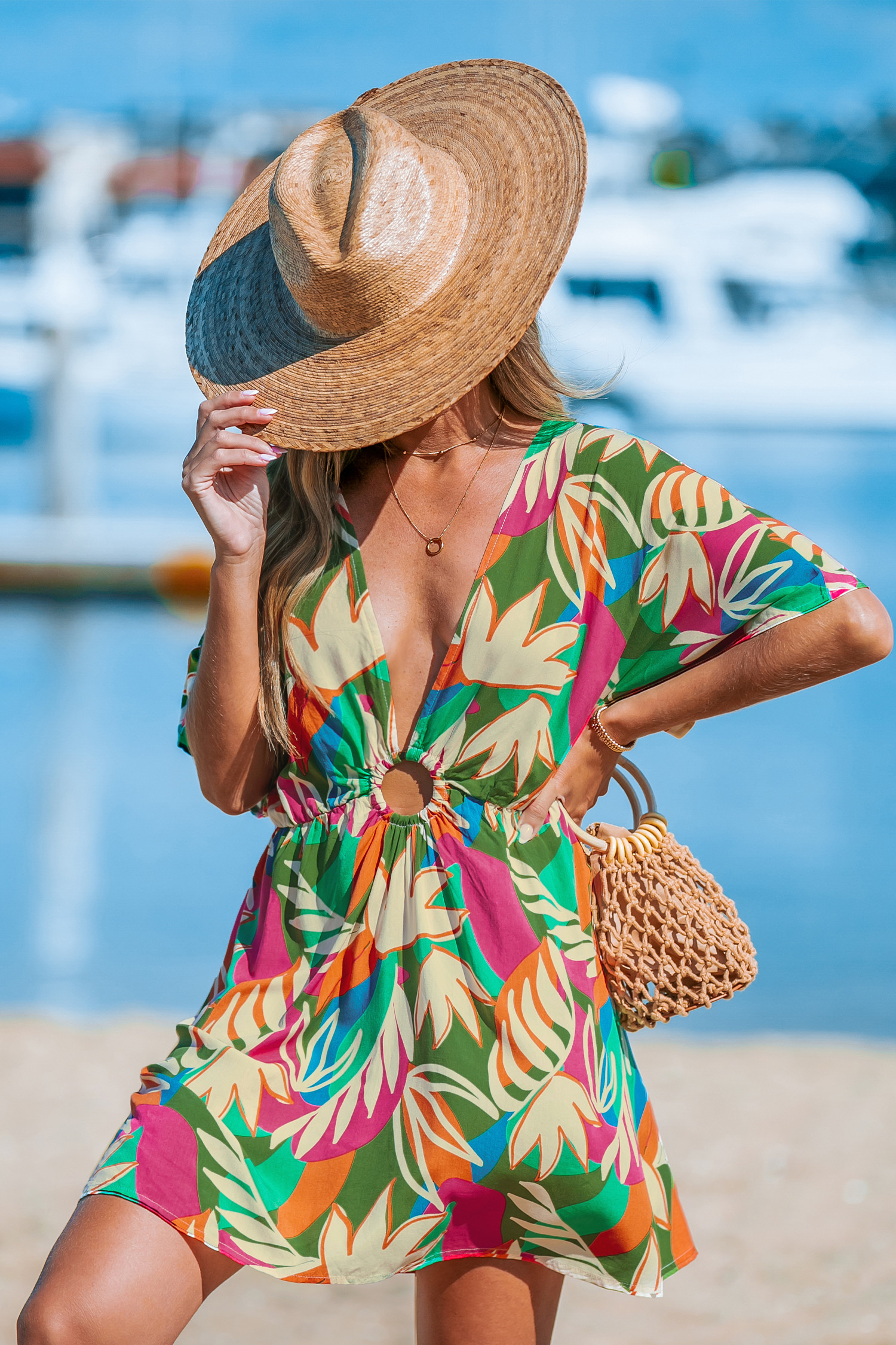 Plunge O-ring Cover-up Dress | Cupshe US