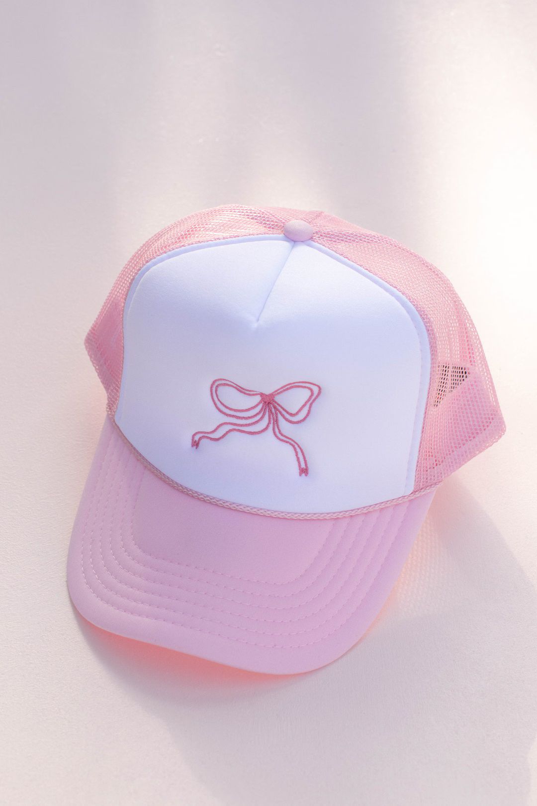 Trending Coquette Bow Embroidery Trucker Hat - Etsy | Etsy (US)