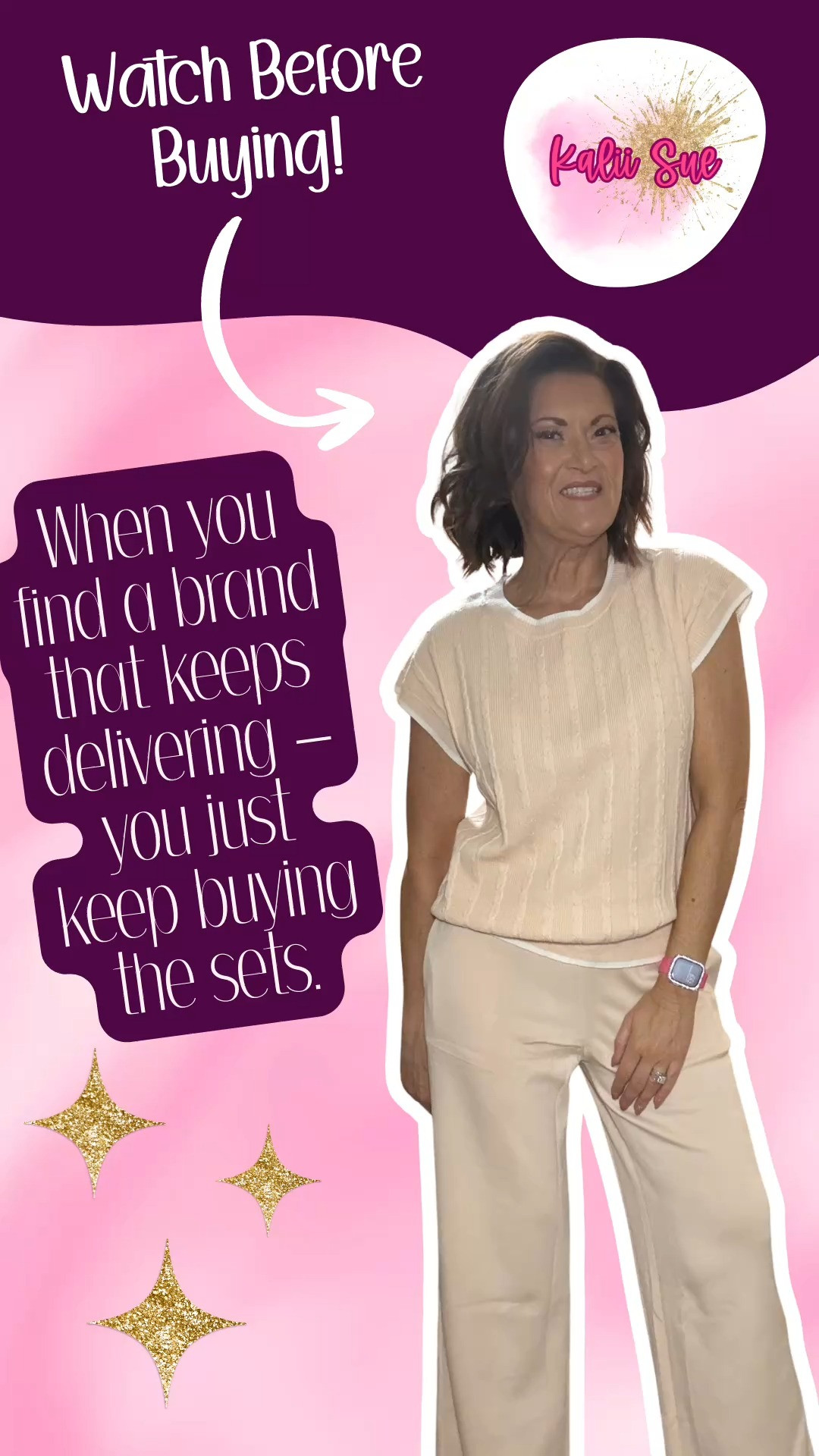 You already know I'm a sets girly — and when a brand keeps delivering, I keep buying. This is the Glamaker knit version and it hits differently than the striped one I showed you. The fabric is soft and breathable with just enough structure to look intentional, and the cap sleeve top is the perfect length to wear untucked without showing anything you don't want to show.

The wide leg pants have pockets — actual useful pockets that fit your phone — and a drawstring waist so you can actually customize the fit. I would wear this to work from home, run errands, travel, go to the gym, or honestly just exist comfortably in the world. It is that versatile.
If you are building a set collection — and you should be — this one absolutely belongs in it. Linked on my storefront! 💕

I only share what I'm actually obsessed with — and this one made the cut. Go grab it! 

#set #matchingset #amazonfind #amazonfashion
 

#LTKWorkwear #LTKOver40 #LTKootd