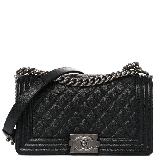 CHANEL

Caviar Quilted Medium Boy Flap Black | Fashionphile