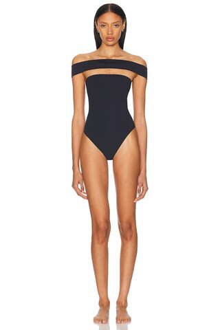 Tropic of C Olivia One Piece Swimsuit in Black | FWRD 