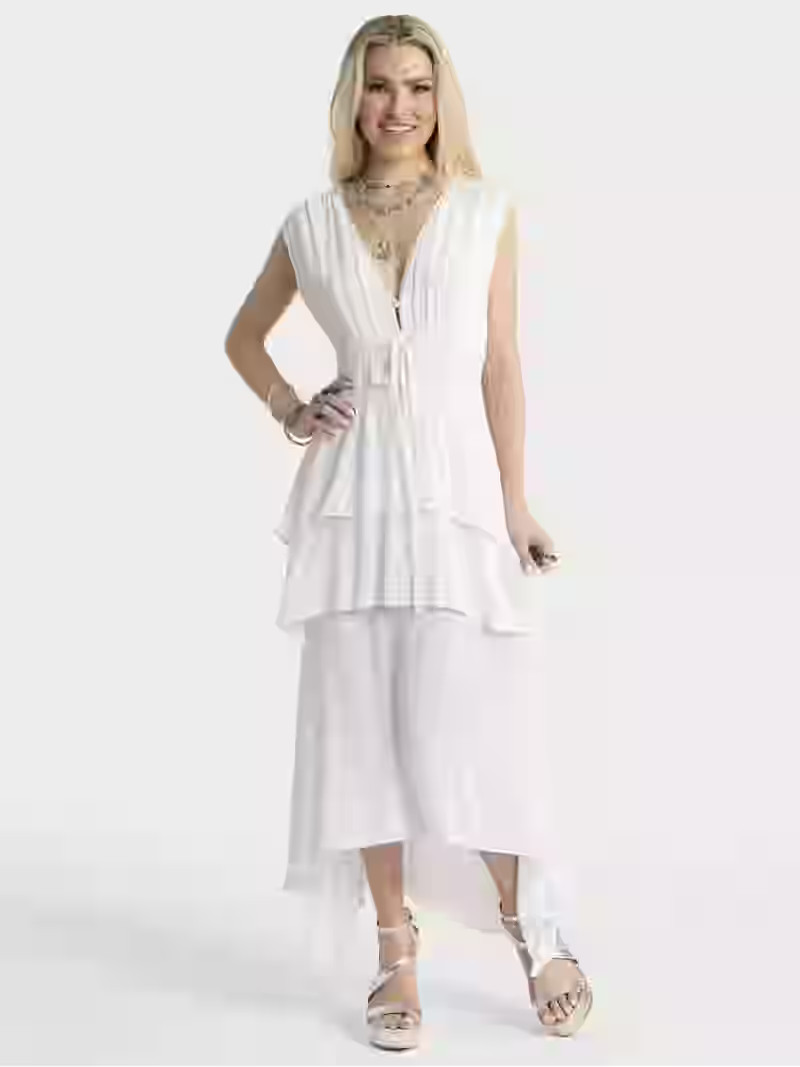 Jessica Simpson Women's Genna V Neck Dress, Sizes XS-XL - Walmart.com | Walmart (US)