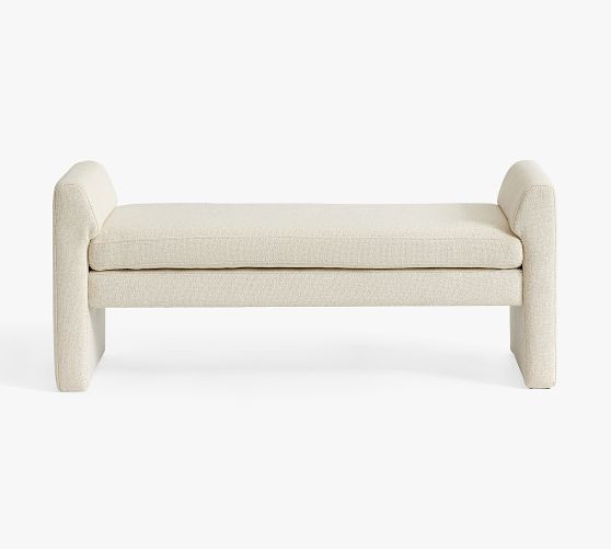 Max Upholstered Bench | Pottery Barn (US)