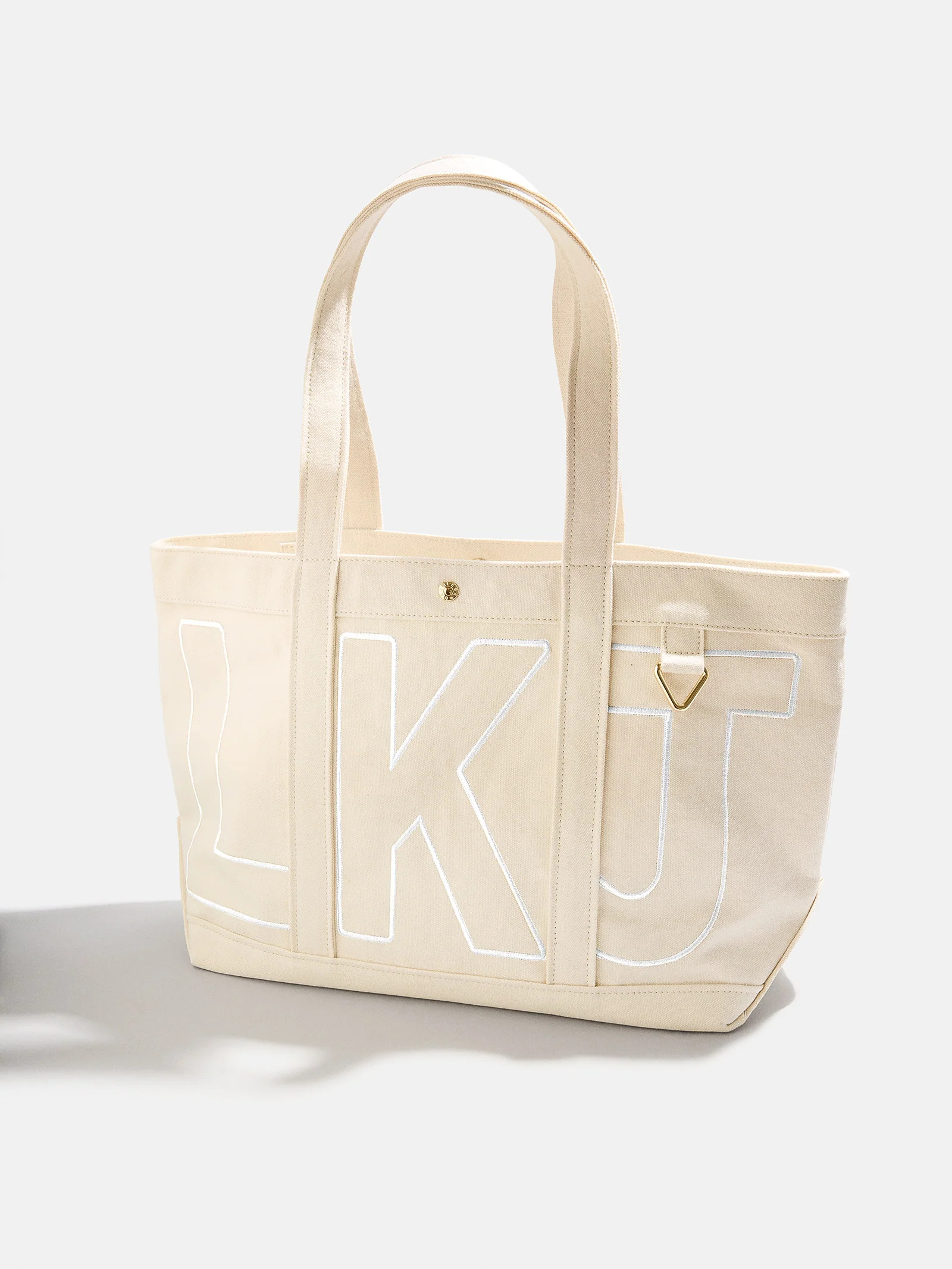 Custom Alpha Tote - Natural Sand | BaubleBar