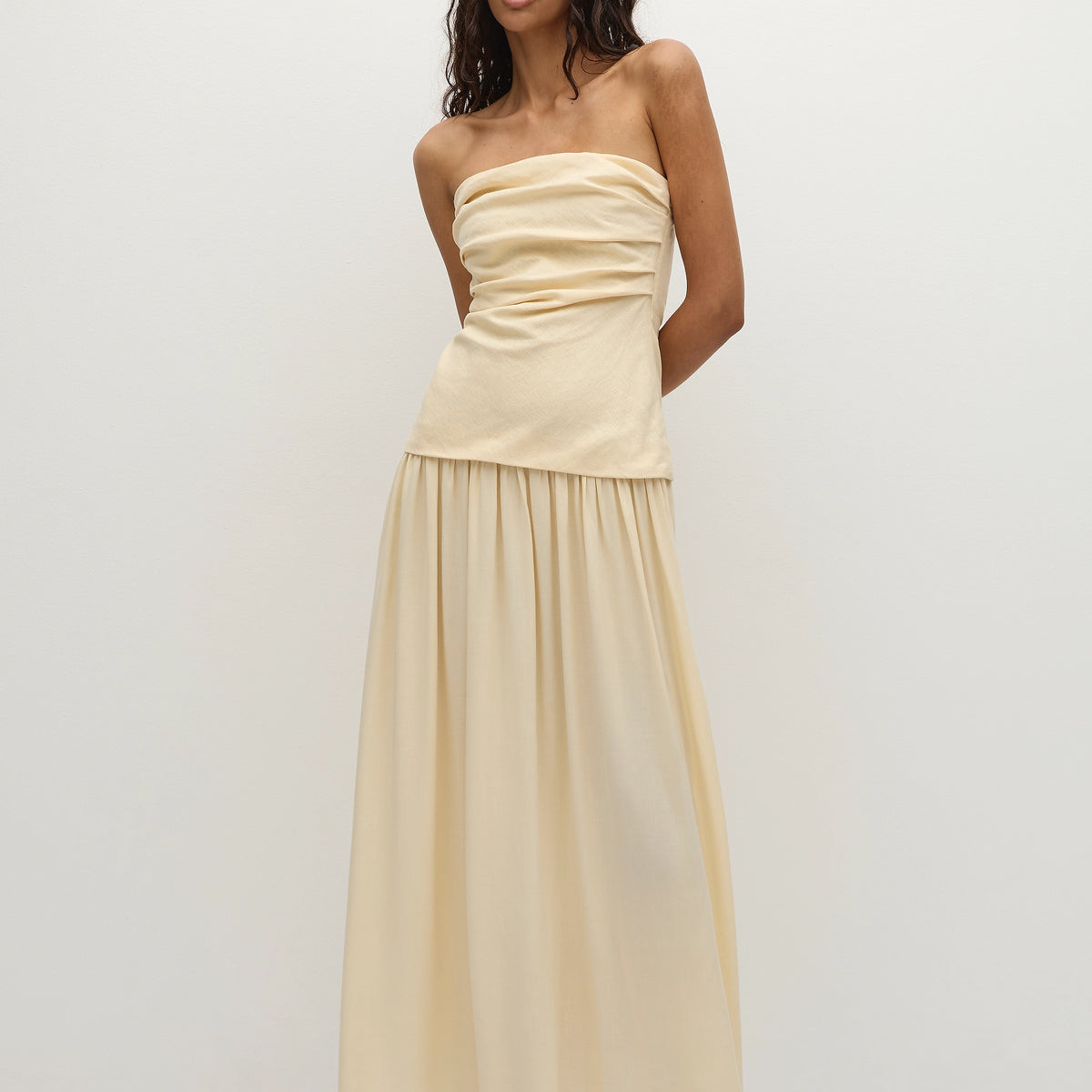 Hedy Maxi Dress Butter - Final Sale | Faithfull (AU)