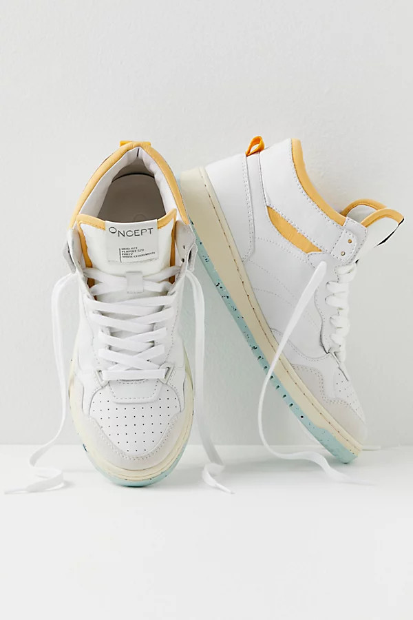 Philly Hi Top Sneakers by ONCEPT at Free People, White Cloud, US 8 | Free People (Global - UK&FR Excluded)