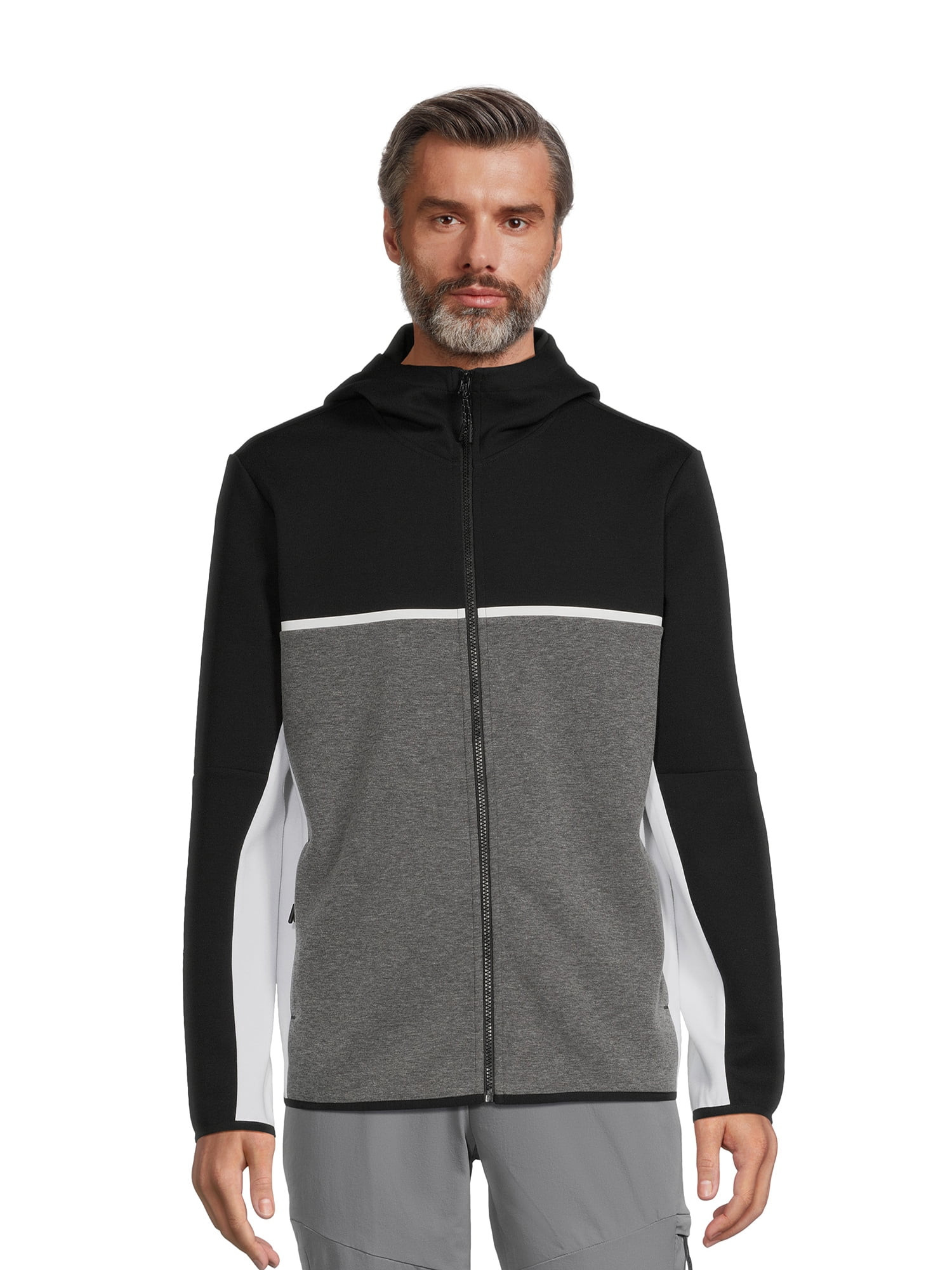 Athletic Works Men's and Big Men's Fusion Knit Jacket, Sizes S-3XL - Walmart.com | Walmart (US)