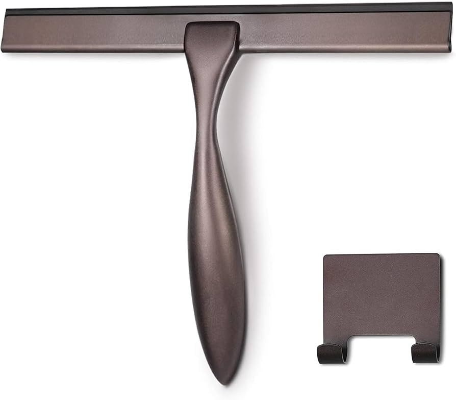 Hiware All-Purpose Shower Squeegee for Shower Doors, Bathroom, Window and Car Glass - Bronze, Sta... | Amazon (US)
