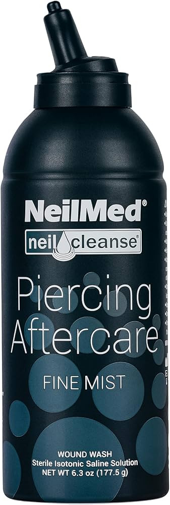 NeilMed NeilCleanse Piercing Aftercare, Fine Mist, 6.3 Fluid Ounce | Amazon (US)