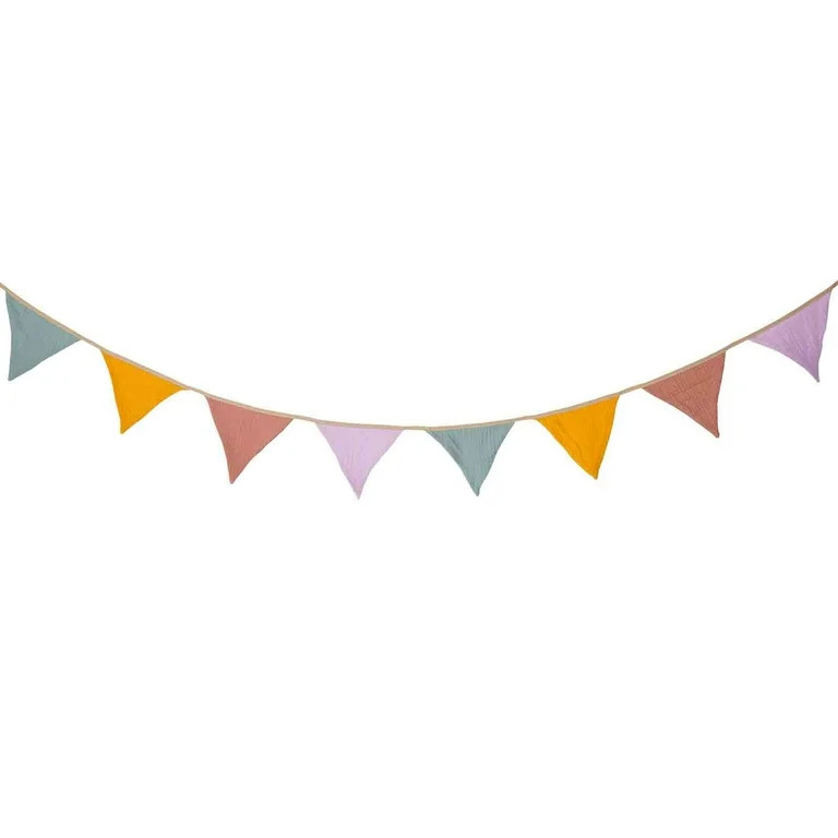 Holloyiver 8.5 ft Pennant Banner Flags, 10 Pcs Nursery Garland Triangle Bunting Flag, Baby Banner... | Walmart (US)
