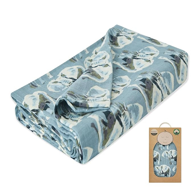 Milkbarn Muslin Swaddling Blanket, Organic Cotton Nursery Blankets, Soft Receiving Blankets for N... | Amazon (US)
