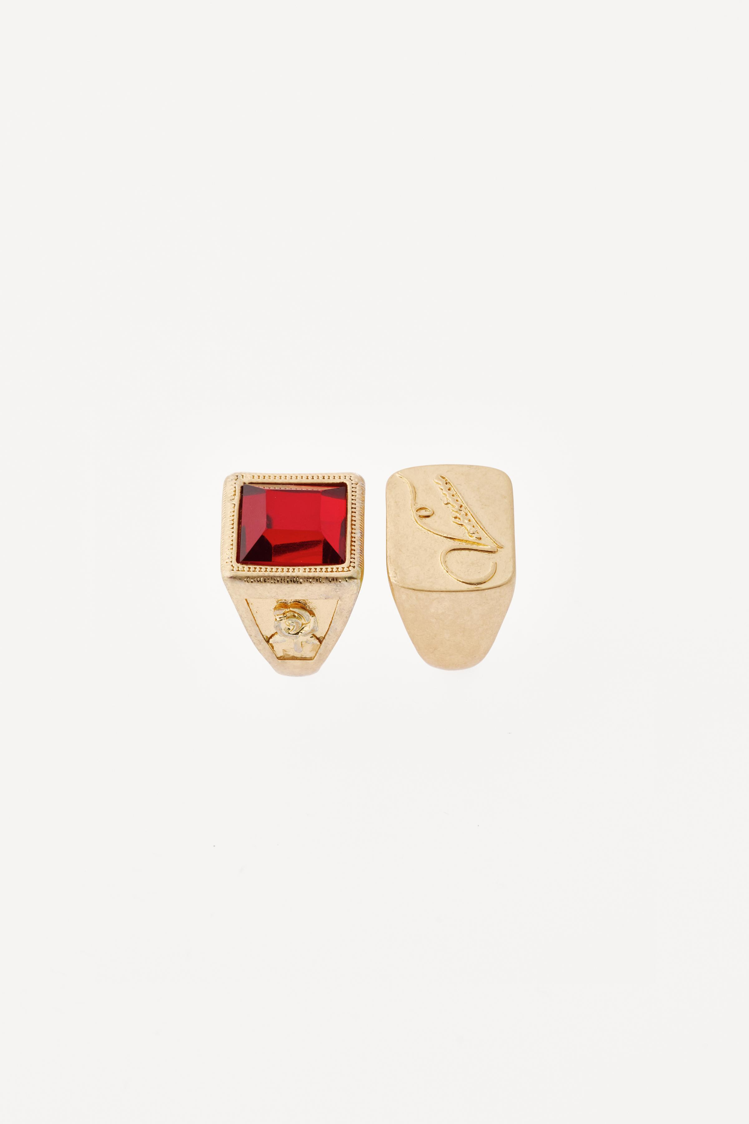 2-PACK OF WILLY CHAVARRIA X ZARA RESIN SIGNET RINGS | Zara US