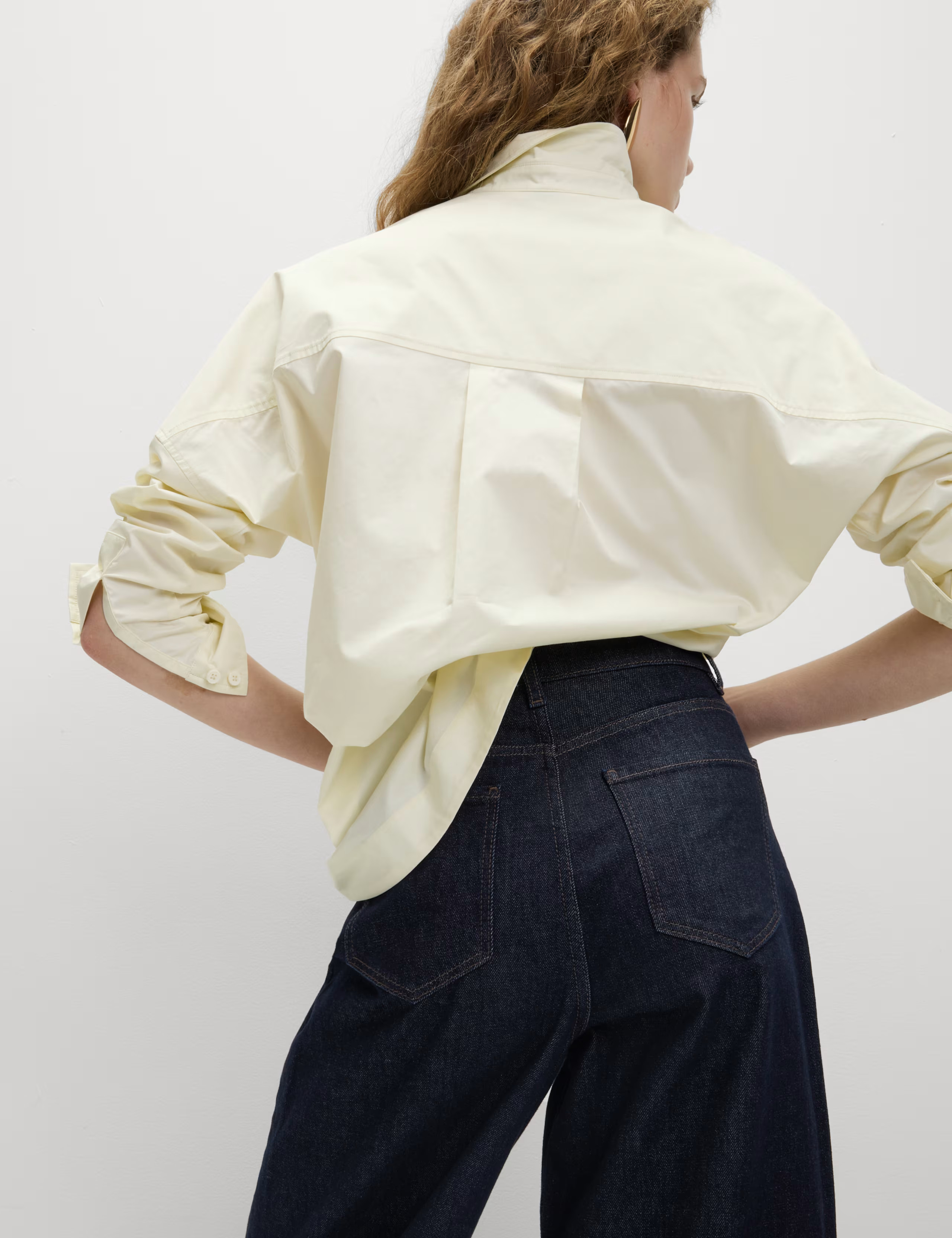 Relaxed Mid Rise Barrel Jeans | M&S Collection at M&S | Marks & Spencer (UK)