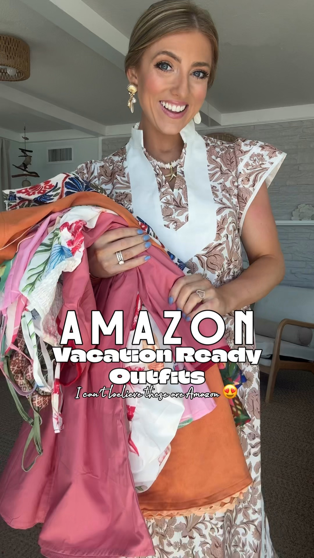 Amazon understood the assignment with these vacay ready outfits 😍☀️ From breezy summer dresses to colorful matching sets, easy rompers, and the cutest printed skirts… these are the kind of pieces that make packing for vacation SO much easier ✈️🌴

Everything is lightweight, comfy, flattering, and gives that effortless coastal vacation vibe without the high-end price tag 👏 Perfect for beach trips, cruises, resort dinners, summer vacations, brunch, shopping days, or just feeling cute all summer long 🤍

I’m especially obsessed with all the bright colors, tropical prints, seashell details, and easy throw-on-and-go styles. So many of these look designer inspired but are Amazon finds 🙌 And the accessories totally complete the look 🐚✨

Which outfit is your favorite?! 😍

#amazonfashion #amazonfinds #amazonstyle #vacayoutfits #vacationoutfits #summeroutfits #beachvacationoutfits #resortwear #matchingsets #summerdress #amazonfashionfinds #beachstyle #tropicaloutfits #coastalstyle #romperstyle #summerstyle #affordablefashion #amazonoutfits #vacaystyle #resortstyle #amazonfavorites #beachyoutfits #summerfashion #traveloutfits #ootd #fashionfinds

#LTKootd #LTKPetite