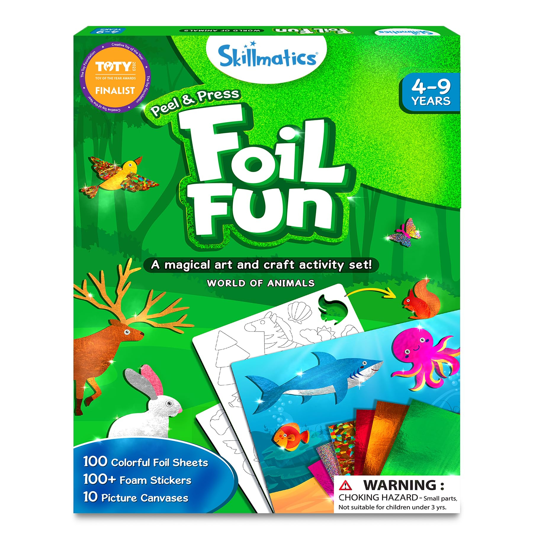 Skillmatics Foil Fun - Animals, No Mess Art for Kids, Travel Toys, Craft Kits, DIY Creative Activ... | Amazon (US)