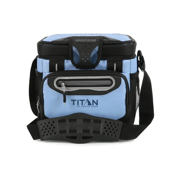 Titan by Arctic Zone 9 Can Zipperless Soft Cooler, 6 Quart, Rainwash Blue | Walmart (US)