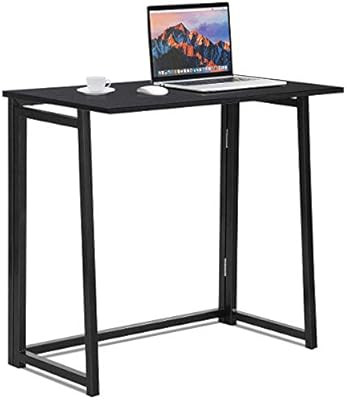 Tangkula Folding Desk, No Assembly Small Foldable Computer Desk, Home Office Laptop Table Writing... | Amazon (US)