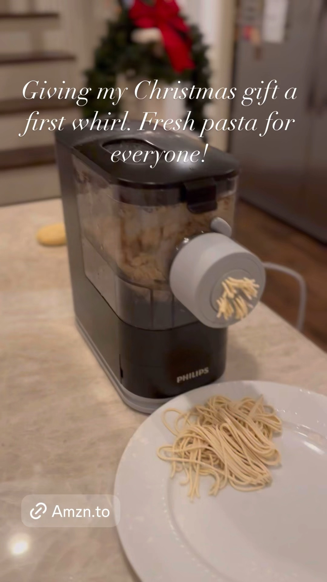 Never mind the teenage sass in the background. Fresh pasta for everyone! So good.

#LTKHome