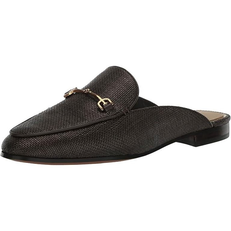 Sam Edelman Linnie Pinto Brown Slip On Rounded Toe Chain Detailed Wide Mules (Pinto Brown, 8.5) | Walmart (US)
