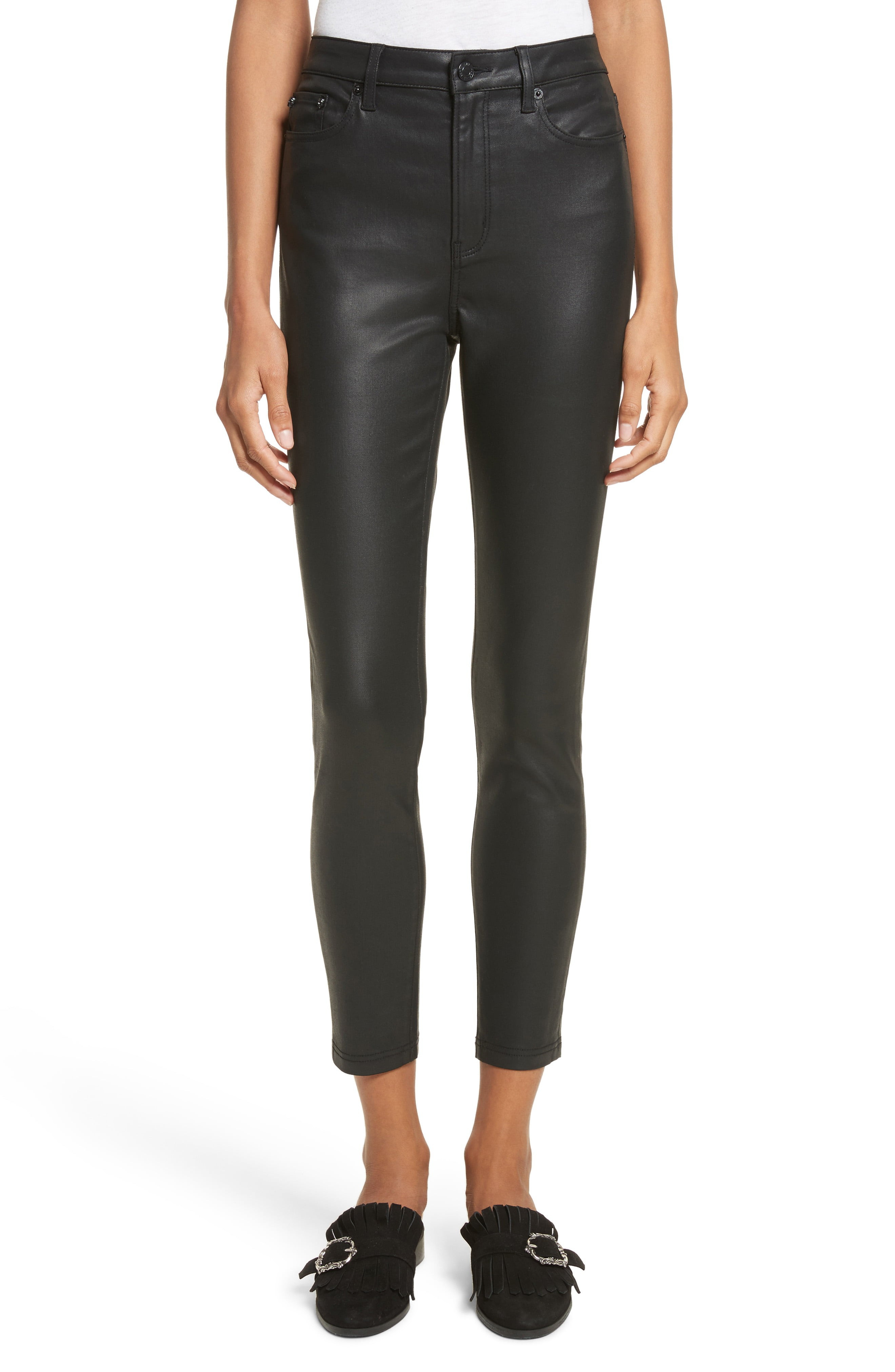 Coated Stretch Ankle Skinny Jeans | Nordstrom