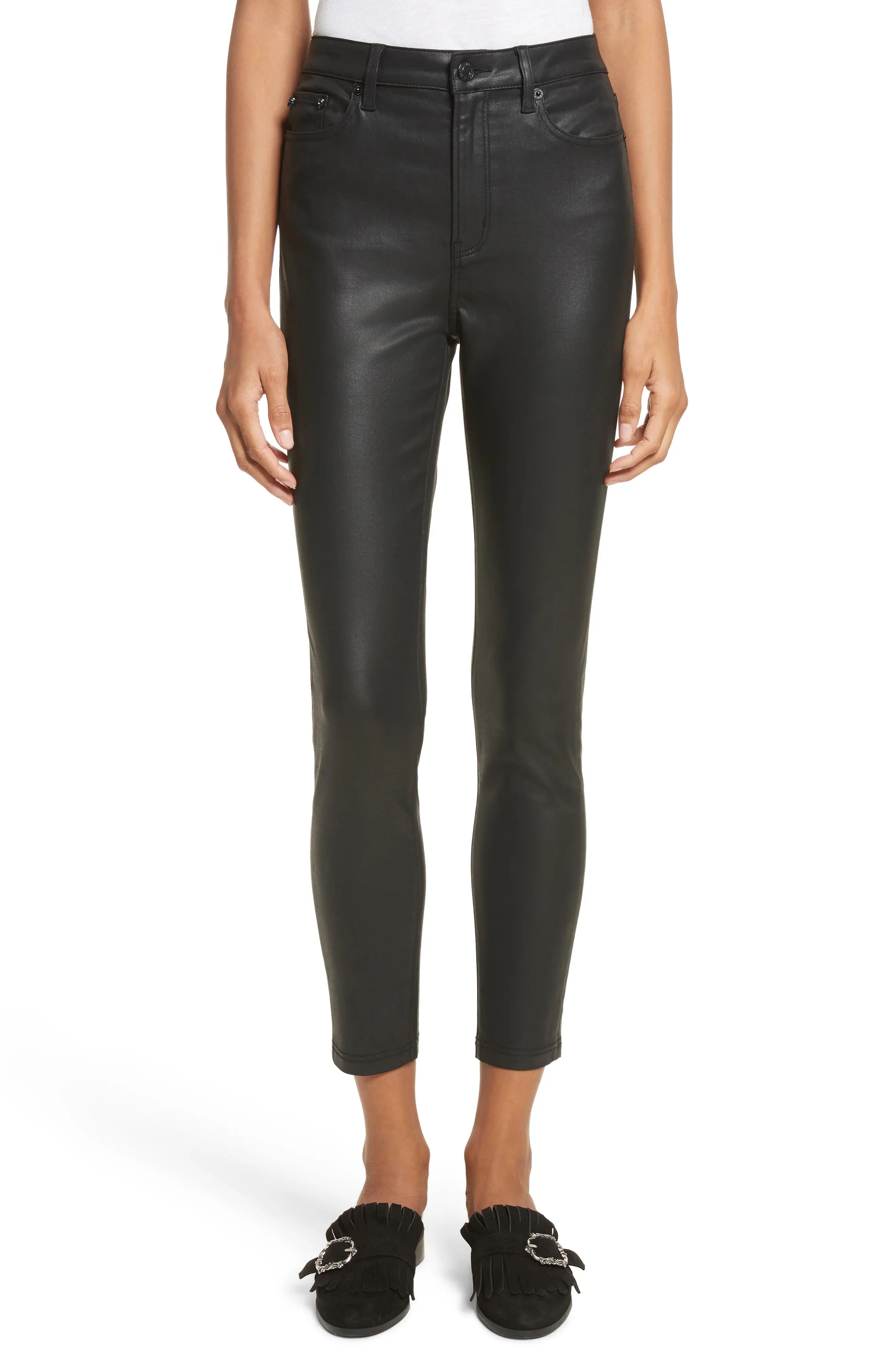 Coated Stretch Ankle Skinny Jeans | Nordstrom