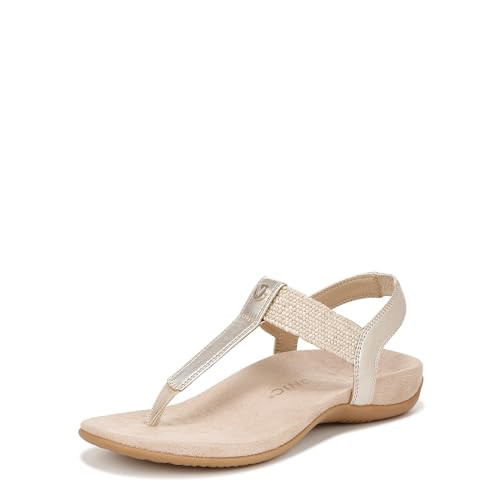 Vionic Womens Brea Gold Metallic Leather 11 M | Amazon (US)