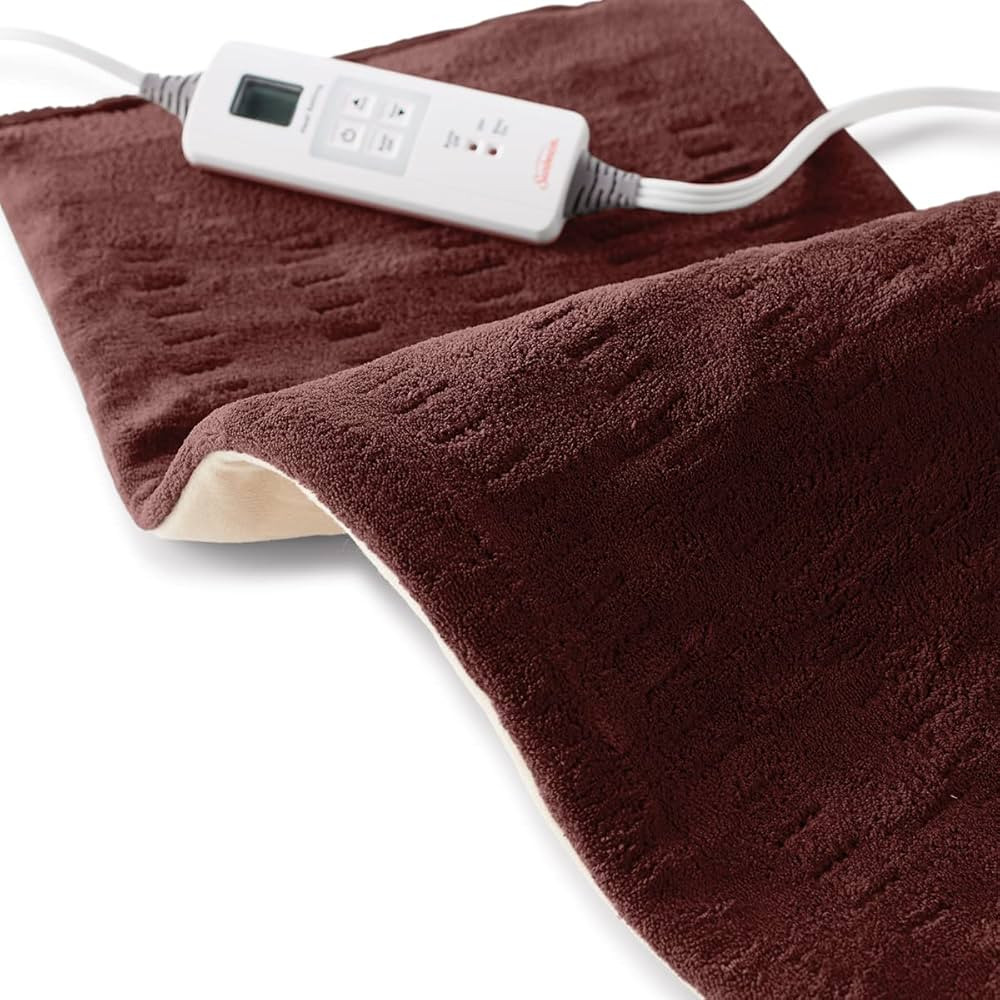 Sunbeam XL Back Neck and Shoulder Heat Therapy 12 x 24 with Auto Shut Off 6 Settings Machine-Wash... | Amazon (US)