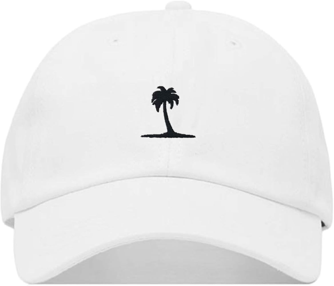 Palm Tree Baseball Hat, Embroidered Dad Cap, Unstructured Soft Cotton, Adjustable Strap Back (Mul... | Amazon (US)