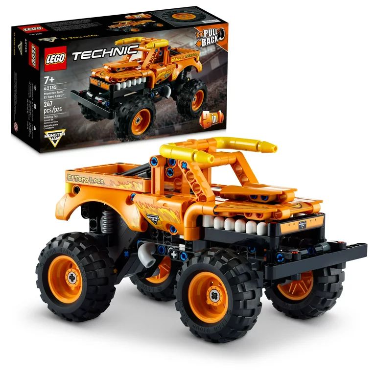 LEGO Technic Monster Jam El Toro Loco, 2 in 1 Pull Back Truck to Off Roader Car Toy 42135, Monste... | Walmart (US)